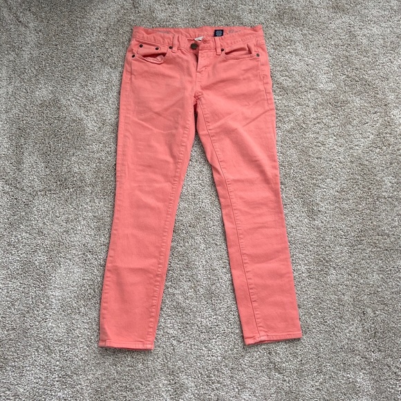 J Crew Toothpick Ankle Pants Size 27 Melon - Picture 2 of 4